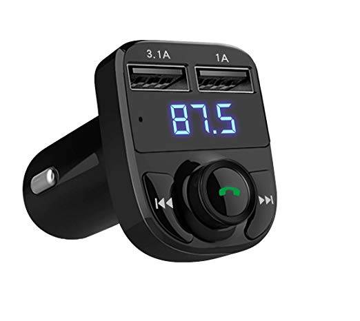 Car charger with FM transmitter ET-M46, 2xUSB T typed Bluetooth MP3